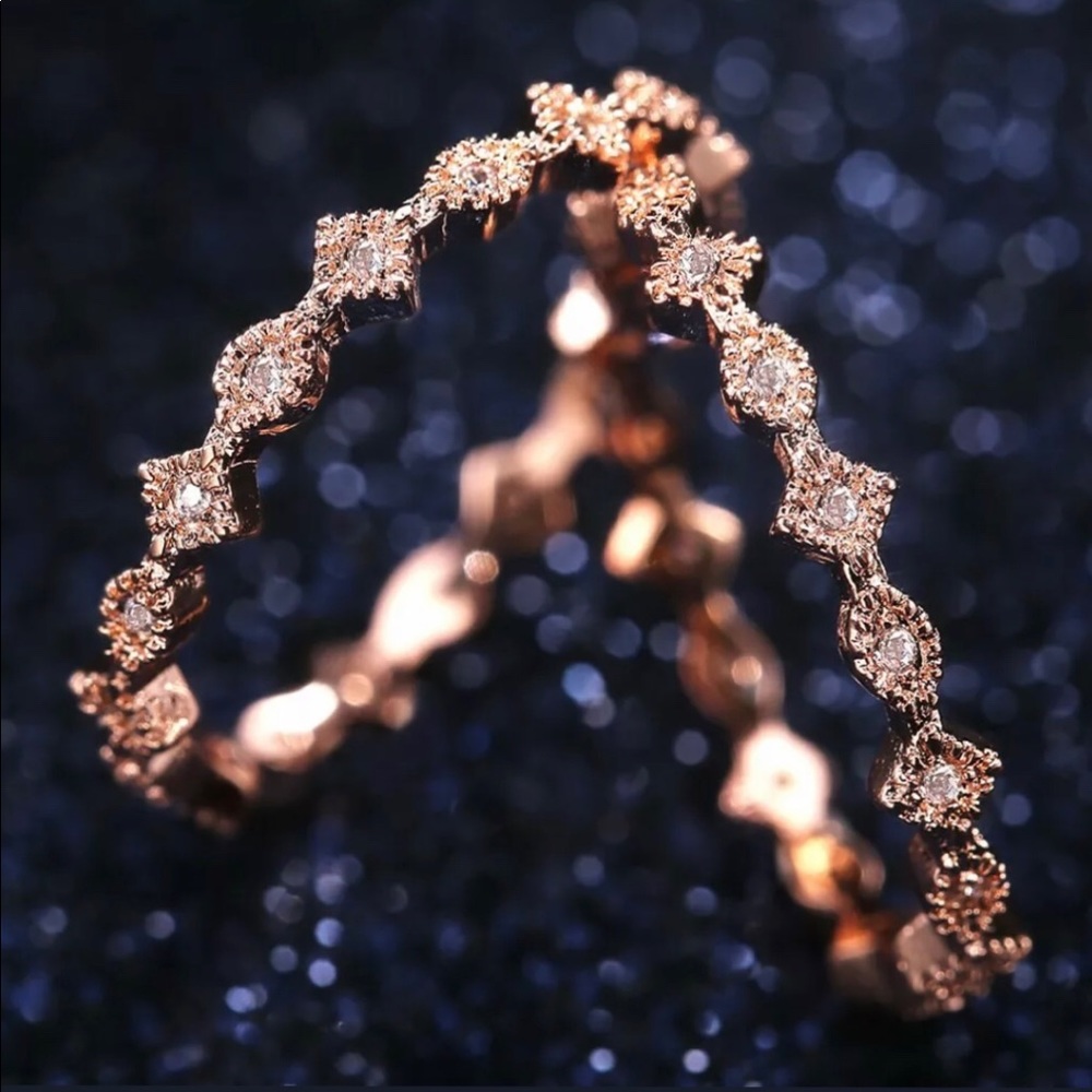 NWT White Sapphire Stackable Rings